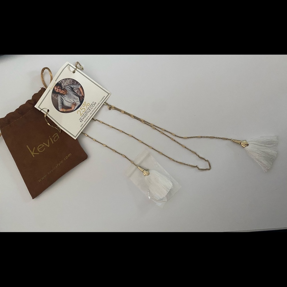Kevia — tassel necklace— NWT - Picture 2 of 3